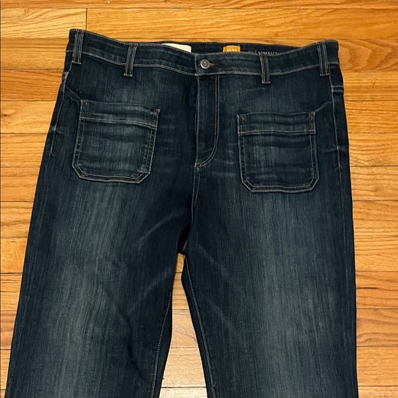 Pilcro Dark Blue Flare Jeans - Picture 4 of 11